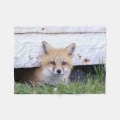 Kutest Baby Animals | Red Fox Kit Peking Fleece Deken (Voorkant (Horizontaal))