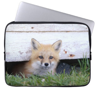 Kutest Baby Animals Red Fox Kit Peking Laptop Sleeve