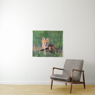 Kutest Baby Animals Red Fox Kit Relaxing Wandkleed