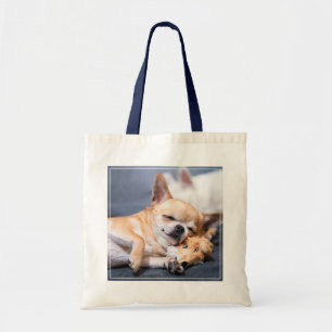 Kutest Baby Animals Red-haring Chihuahua Dog Tote Bag