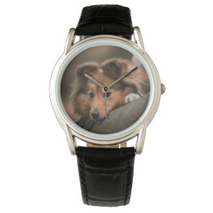 Kutest Baby Animals Shetland Sheepdog Puppy Horloge