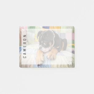 Kutest Baby Animals Shy Old English Bulldog Post-it® Notes