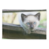 Kutest Baby Animals | Siamese Kitten 2 Kussensloop (Achterkant)