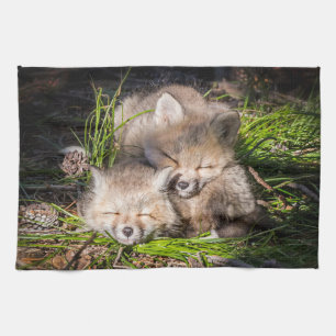 Kutest Baby Animals Slaapstand van de Baby Red F Theedoek