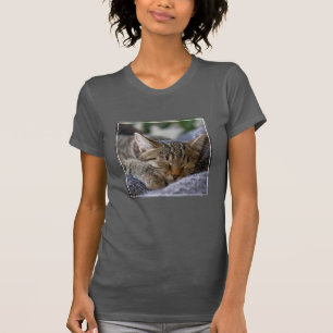 Kutest Baby Animals Slapen van Tabby Kitten T-shirt