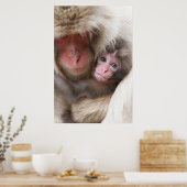 Kutest Baby Animals | Sneeuwaap Poster (Keuken)