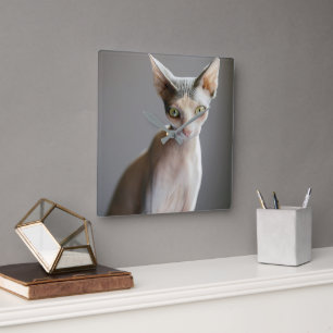 Kutest Baby Animals Sphinx Cat Vierkante Klok