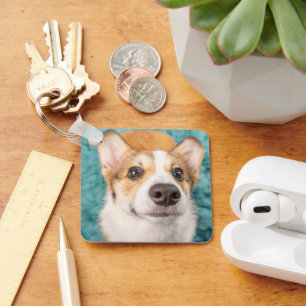 Kutest Baby Animals Sweet Corgi Puppy Face Sleutelhanger