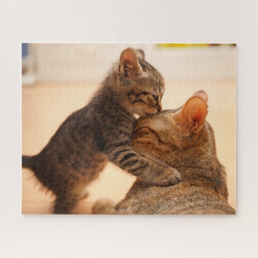 Kutest Baby Animals | Tabby Kitten Kiss Legpuzzel (Horizontaal)