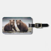Kutest Baby Animals | Twee Beer kubussen Bagagelabel (Voorkant horizontaal)