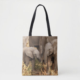Kutest Baby Animals Twee jonge olifanten Draagtas