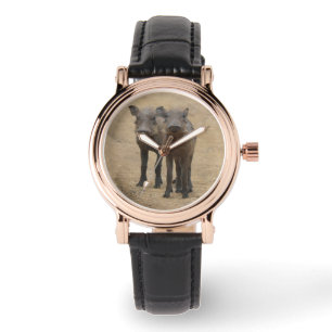 Kutest Baby Animals Twee jonge Warthogs Horloge