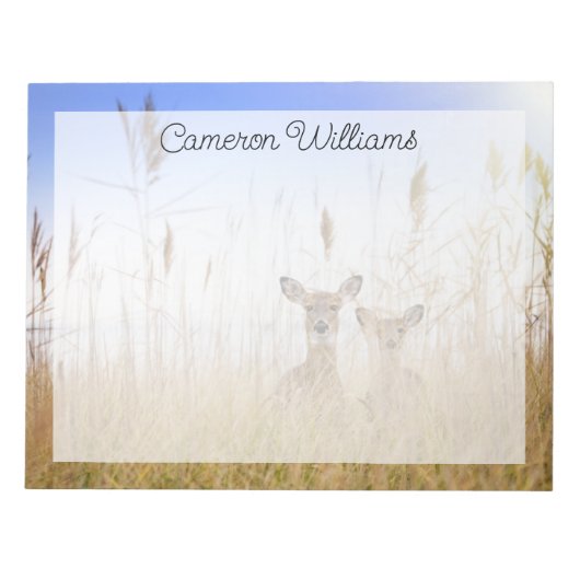 Kutest Baby Animals | Twee jonge Witte Gedetaillee Notitieblok (Voorkant)