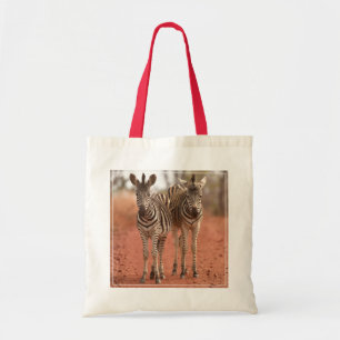 Kutest Baby Animals Twee jonge Zebras Tote Bag