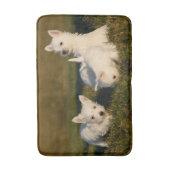 Kutest Baby Animals | Witte Terriers West Highland Badmat (Voorkant Verticaal)
