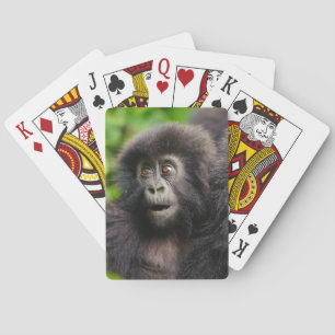 Kutest Baby Animals Young Mountain Gorilla Pokerkaarten