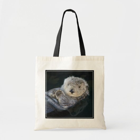 Kutest Baby Animals | Zee Otter Floating Tote Bag (Voorkant)