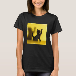 Kutest Baby Animals   Zwart kattenspel T-shirt