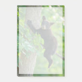Kutest Baby Animals | Zwarte Beer Cub Post-it® Notes (Voorkant)