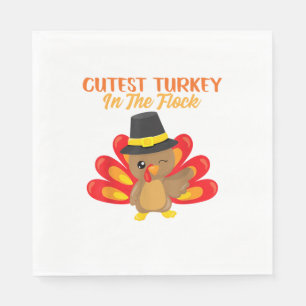 Kutest Turkey in Flock Happy Thanksgiving Day Boy Servet