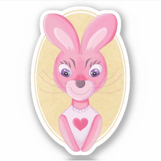 Kutje cartoon sticker (Voorkant)