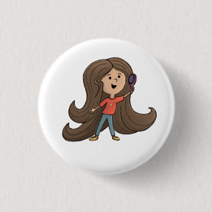Kutje voor meisjes ronde button 3,2 cm
