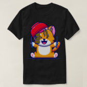 Kutkat met ramen noodle Bowl en chopstick T-shirt (Design voorkant)