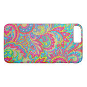 Kutkleurig bloemontwerp Case-Mate iPhone case (Achterkant (Horizontaal))