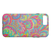 Kutkleurig bloemontwerp Case-Mate iPhone case (Achterkant (Horizontaal))