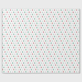 Kutkleurig kerstboompatroon cadeaupapier (Vlak)