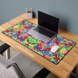 Kutkleurige magische bloemen All-Over-Print T-Shir Bureaumat