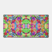 Kutkleurige magische bloemen All-Over-Print T-Shir Bureaumat (Voorkant)