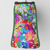 Kutkleurige magische bloemen All-Over-Print T-Shir Golfheadcover (Draai 90)