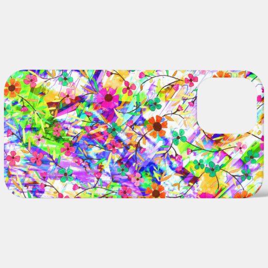 Kutkleurige magische zomerbloemen Case-Mate iPhone case (Achterkant / Rechts)