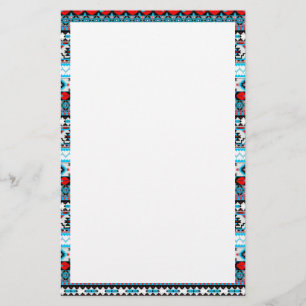 Kutkleurige patronen briefpapier