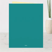 Kutluizen en Baby op zaterdag Kaart (Achterkant)