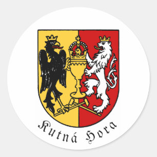 Kutná Hora-wapen, Tsjechische Republiek Ronde Sticker