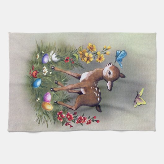 Kutretro  paasholiday handdoek (Horizontaal)