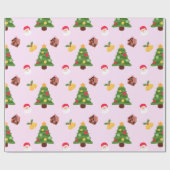 Kutrof kerstboompapier cadeaupapier (Vlak)