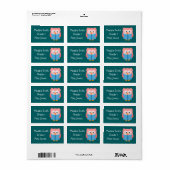 Kutroze leestoil kinder boeklabel etiket (Full Sheet)