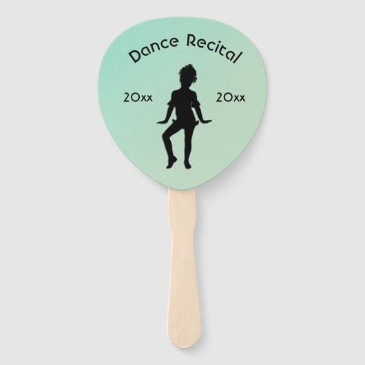 Kutste kleine danserstekst handwaaier (Voorkant)