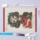 Kutste Valentijnse Puppy Ever!! tissue papier (Craft)