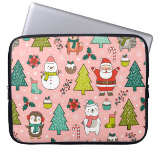 Kuttekenfilm, pijnbomen en kerst e laptop sleeve