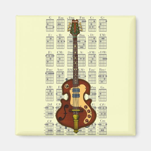 KuuMa Guitar 06 Magneet (Voorkant)