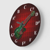 KuuMa Guitar Clock Grote Klok (Hoek)