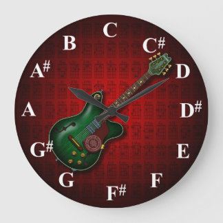 KuuMa Guitar Clock Grote Klok