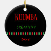 Kuumba - Kwanzaa Jour 6| Ornement (Dos)