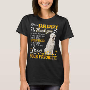Kuvasz Beste papa bedankt dat je mijn papa bent T-shirt
