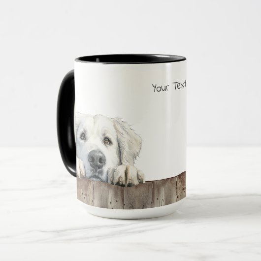Kuvasz Chien Mug (Devant gauche)