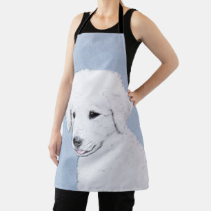 Kuvasz Schilderij - Mooie Originele Honden Kunst Schort